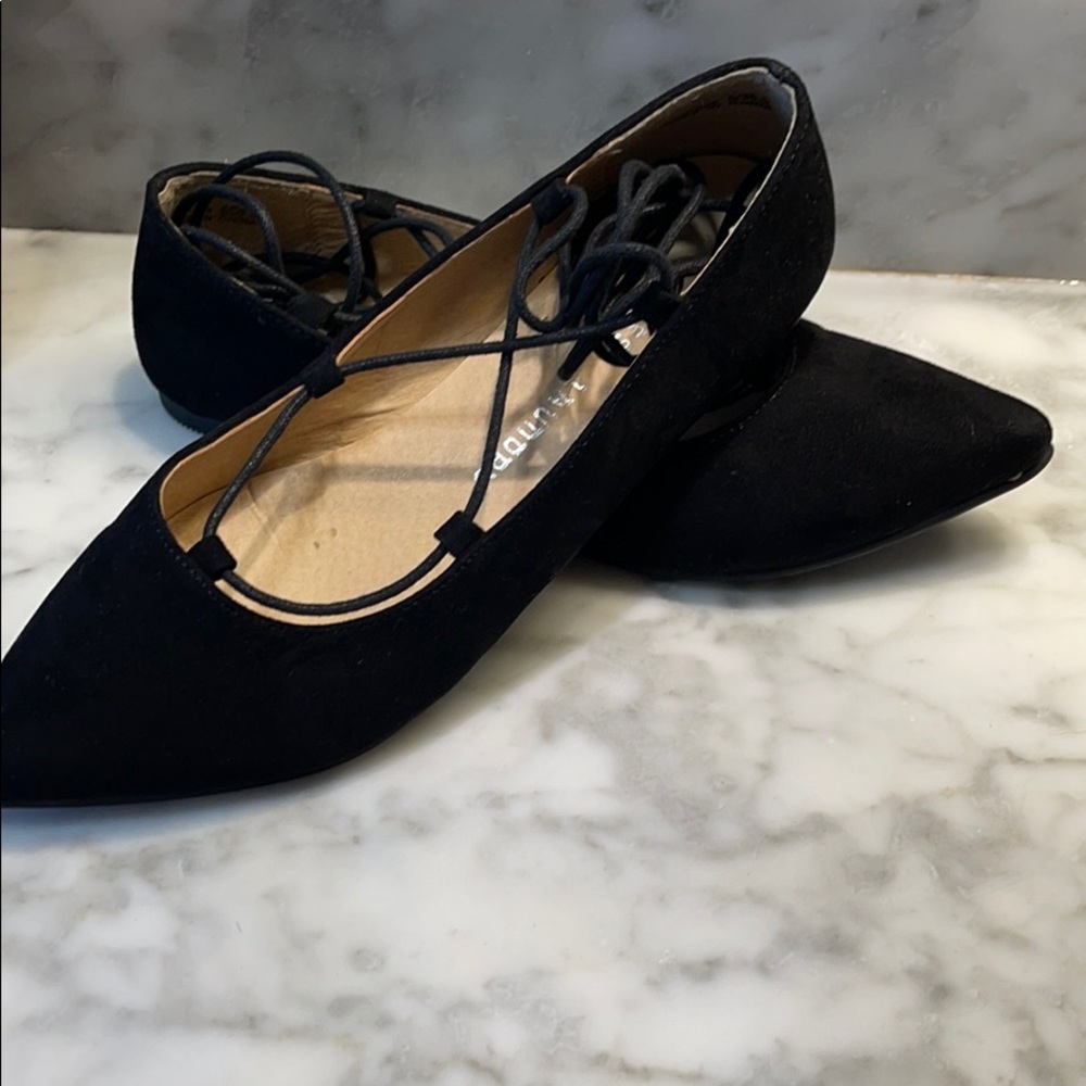 Lace up flats